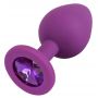 Korek analny Colorful Joy Jewel fioletowy 8 cm - 4