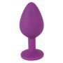 Korek analny Colorful Joy Jewel fioletowy 8 cm - 5