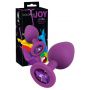 Korek analny Colorful Joy Jewel fioletowy 8 cm - 3