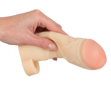 Przedłużka TPE You2Toys Thicker Bigger nude 17 cm - 16