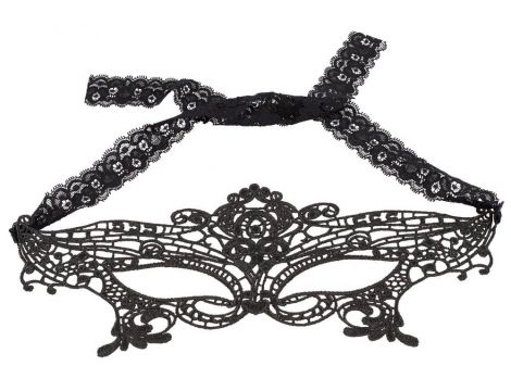 Haftowana koronkowa maska na oczy Cottelli Accessoires - 3