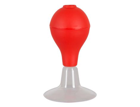 Pompka ssąca na sutki You2Toys czerwono przezroczysta 5 5 cm - 3
