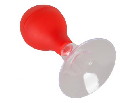 Pompka ssąca na sutki You2Toys czerwono przezroczysta 5 5 cm - 5