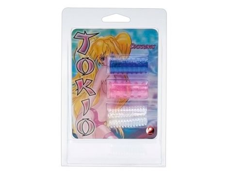 Silikonowe nakładki przelotowe Tokio You2Toys zestaw 3 4,5 cm