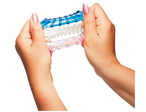 Silikonowe nakładki przelotowe Tokio You2Toys zestaw 3 4,5 cm - 5