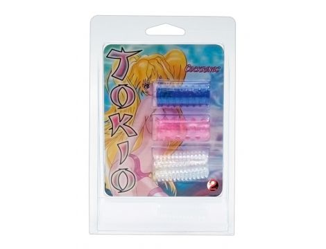 Silikonowe nakładki przelotowe Tokio You2Toys zestaw 3 4,5 cm - 2