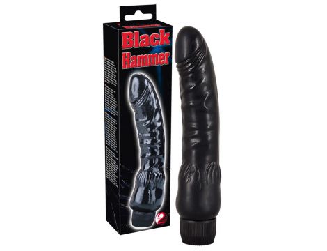 Wibrator realistyczny Black Hammer You2Toys czarny 22 cm - 8