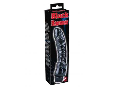 Wibrator realistyczny Black Hammer You2Toys czarny 22 cm - 3