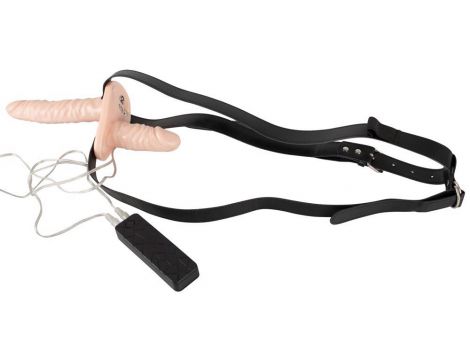 Strap on Duo z podwójnym wibratorem You2Toys 27 5 cm - 5