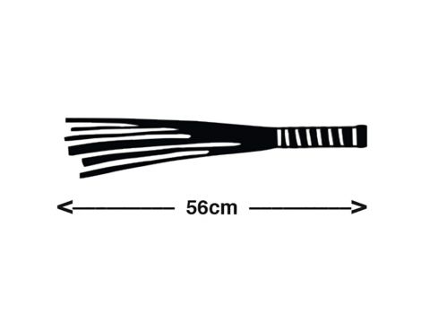Pejcz wieloogonowy ZADO czarny 56 cm - 8