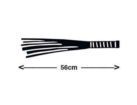 Pejcz wieloogonowy ZADO czarny 56 cm - 9