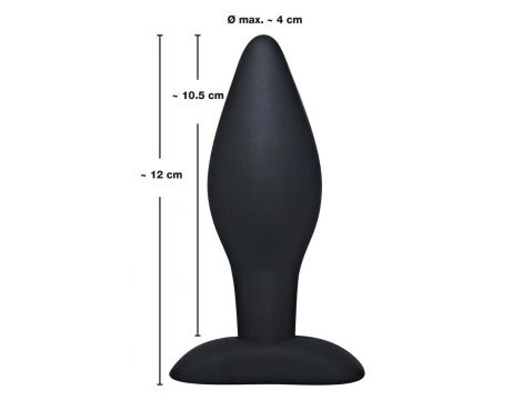 Korek analny silikonowy Black Velvets duży 12 cm - 8