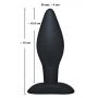 Korek analny silikonowy Black Velvets duży 12 cm - 9