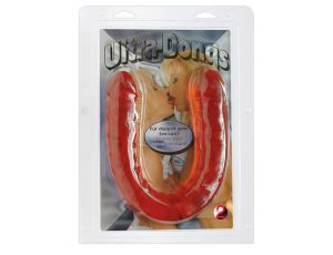 Podwójne dildo TPE You2Toys Ultra Dong czerwone 43 cm