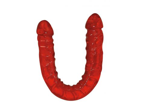 Podwójne dildo TPE You2Toys Ultra Dong czerwone 43 cm - 4