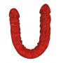 Podwójne dildo TPE You2Toys Ultra Dong czerwone 43 cm - 4