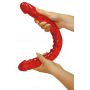 Podwójne dildo TPE You2Toys Ultra Dong czerwone 43 cm - 6
