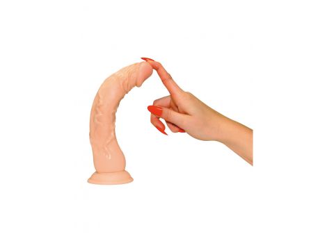 Realistyczne dildo European Lover elastyczne 23 cm ssąca podstawa - 6