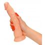 Realistyczne dildo European Lover elastyczne 23 cm ssąca podstawa - 6