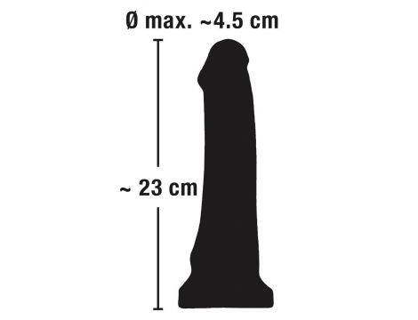 Dildo realistyczne wygięte European Lover 23 cm z ssącą podstawą - 10