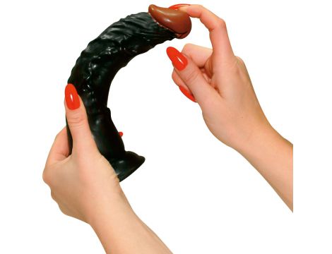 Dildo realistyczne wygięte European Lover 23 cm z ssącą podstawą - 7