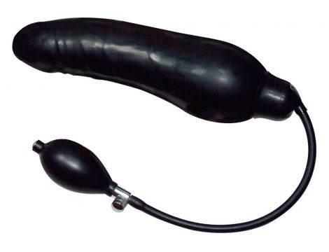 Dildo lateksowe pompowane You2Toys czarne 23 cm - 5