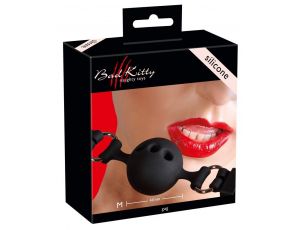 Knebel silikonowy Bad Kitty czarny 4 cm