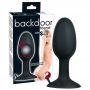 Korek analny z obracającą się kulą silikonowy Backdoor Friend czarny 8 cm - 7
