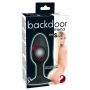 Korek analny z obracającą się kulą silikonowy Backdoor Friend czarny 8 cm - 5