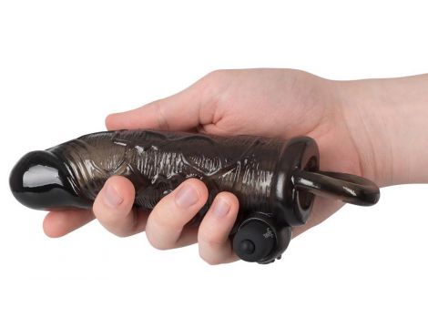 Przedłużka na penisa Rebel z wibracją i pierścieniem 19 cm - 8