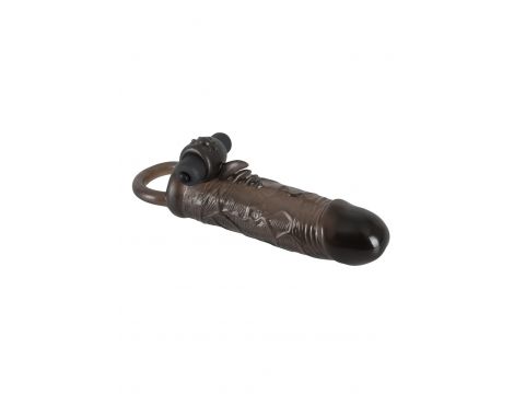 Przedłużka na penisa Rebel z wibracją i pierścieniem 19 cm - 3