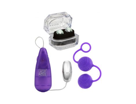 Zestaw Kegel silikonowy Calexotics fioletowy 5 cm - 3
