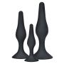 Zestaw silikonowych korków analnych ToyJoy Curvy Companions czarny 3 szt - 2