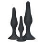 Zestaw silikonowych korków analnych ToyJoy Curvy Companions czarny 3 szt - 3