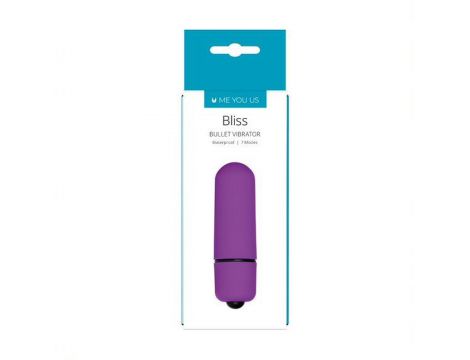 Mini wibrator bullet Me You Us Bliss 7 trybów fioletowy 6 cm wodoodporny - 2