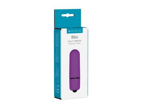 Mini wibrator bullet Me You Us Bliss 7 trybów fioletowy 6 cm wodoodporny - 3