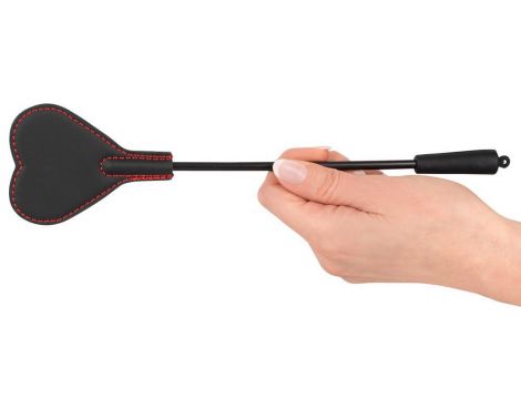 Mały czarny bicz z futrem Bad Kitty 25 cm - 4