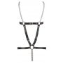 Skórzany harness ZADO z dwoma łańcuchami S L - 12