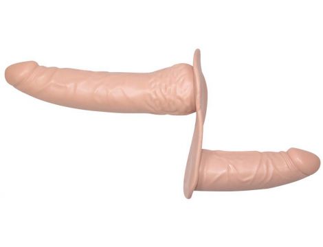 Strapon z podwójnym dildo You2Toys 19 cm TPR - 5