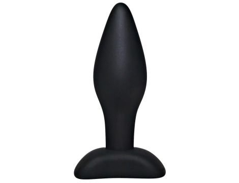 Korek analny silikonowy Black Velvets czarny mały 9 cm - 5