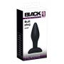 Korek analny silikonowy Black Velvets czarny mały 9 cm - 3