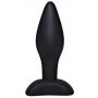 Korek analny silikonowy Black Velvets czarny mały 9 cm - 6