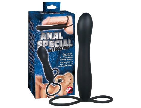 Dildo analne silikonowe You2Toys czarne 15 cm - 10