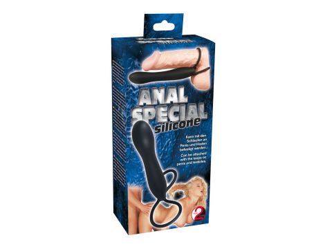 Dildo analne silikonowe You2Toys czarne 15 cm