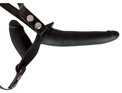 Podwójny strapon regulowany silikonowy You2Toys czarny 15 cm - 8