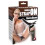 Podwójny strapon regulowany silikonowy You2Toys czarny 15 cm - 3