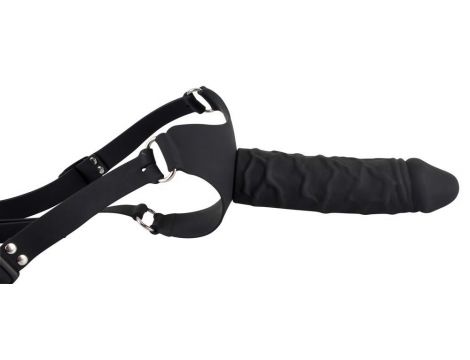 Strap on silikonowy You2Toys czarny 17 cm - 4