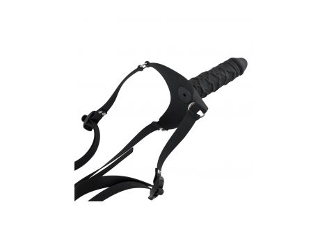 Strap on silikonowy You2Toys czarny 17 cm - 8