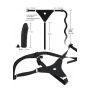 Strap on silikonowy You2Toys czarny 17 cm - 19