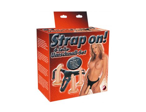 Strap on You2Toys z trzema dildami regulowany - 3